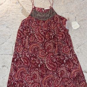 ALTAR'D STATE NWT Beaded paisley ruffled dress M